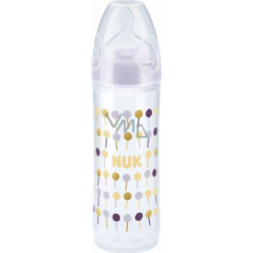 Nuk My Love kojenecká láhev PP se silikonovou savičkou na mléko 6-18 měsíců 250 ml