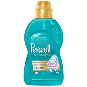 Perwoll Care & Refresh prací gel na syntetické a směsné textilie, zachycuje a neutralizuje nežádoucí pachy přímo v látce 30 dávek 1,8 l