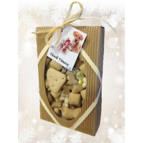 Canis Prosper Dárková vánoční krabička plná dobrot pro psy mix sušenek 300 g