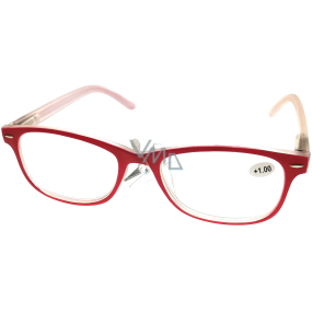 Berkeley Čtecí dioptrické brýle +1,0 plast červené 1 kus MC2136