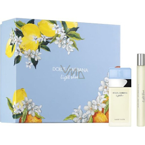 Dolce & Gabbana Light Blue toaletní voda pro ženy 25 ml + toaletní voda 10 ml cestovní balení, dárková sada