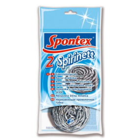 Spontex 2 Spirinett nerezová drátěnka 18 g, 2 kusy