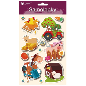 Samolepky farma 3D Koník 13 x 23 cm