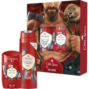 Old Spice Deep Sea Lumberjack sprchový gel 250 ml + deodorant stick 50 ml, kosmetická sada pro muže