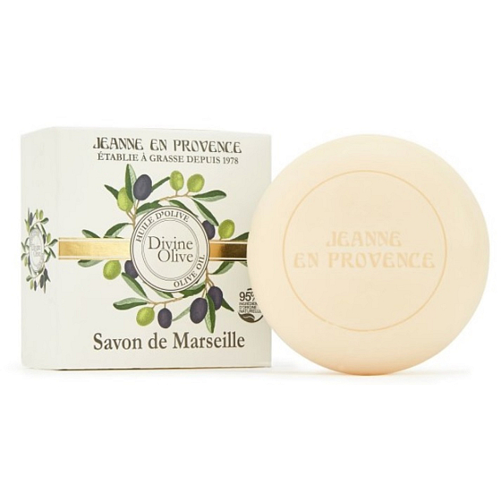 Jeanne en Provence Divine Olive tuhé toaletní mýdlo 100 g