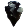 Obsidian přívěsek šíp přírodní kámen 3,8-5 cm, kámen záchrany