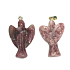 Lepidolit Anděl strážný přívěsek přírodní kámen ručně broušený 25 x 21 x 5 mm, amulet sportovců