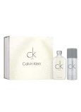 Calvin Klein One toaletní voda 100 ml + deodorant sprej 150 ml, dárková sada unisex