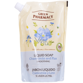 Green Pharmacy Heřmánek a len tekuté mýdlo náhradní náplň 460 ml