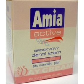 Amia Active denní krém broskvový pro normální pleť 50 ml