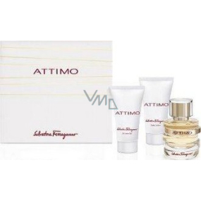 Salvatore Ferragamo Attimo parfémovaná voda pro ženy 50 ml + tělové mléko 50 ml + sprchový gel 50 ml, dárková sada
