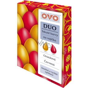 Ovo Tekuté barvy Duo Oranžová/Hnědá 2 barvy á 20 ml : 1 sáček (20 ml)