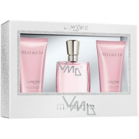 Lancome Miracle parfémovaná voda pro ženy 30 ml + sprchový gel 50 ml + tělové mléko 50 ml, dárková sada
