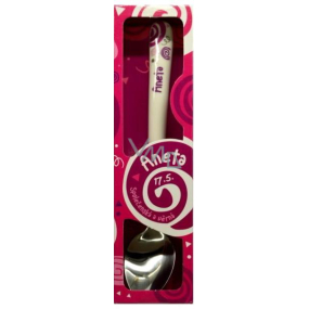 Nekupto Twister Lžička se jménem Aneta růžová 16 cm