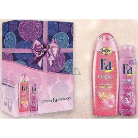 Fa Pink Jasmine Magic Oil Pink sprchový gel 250 ml + Pink Passions deodorant sprej pro ženy 150 ml, kosmetická sada