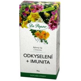 Dr. Popov Odkyselení + imunita bylinný sypaný čaj s vilcacorou 50 g