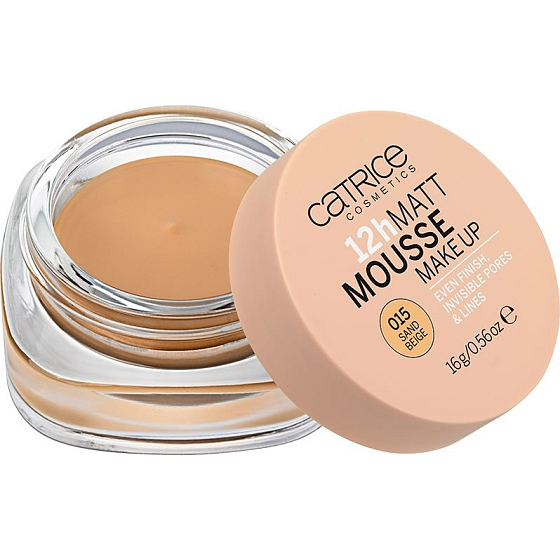 Catrice Matt Mousse 12h Make Up matující pěnový make-up 015 Sand Beige 16 g