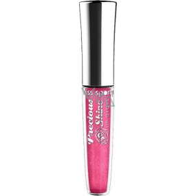 Miss Sporty Precious Shine 3D Lip Gloss lesk na rty 220 Fabulous Pink 7,4 ml