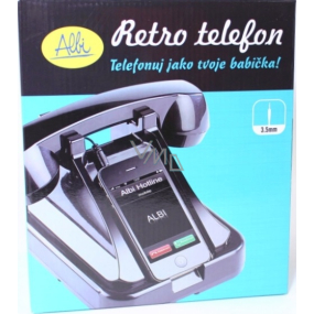 Albi Retro telefon na mobil černý 18 x 14,5 x 12,5 cm