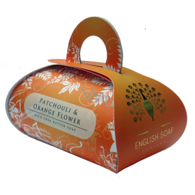 English Soap Pomerančové Pačuli přírodní parfémované mýdlo s bambuckým máslem 260 g