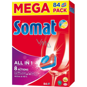 Somat All In 1 8 Actions tablety do myčky na nádobí 84 kusů