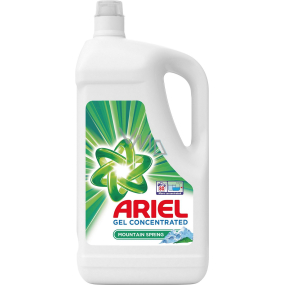 Ariel Mountain Spring tekutý prací gel pro čisté a voňavé prádlo bez skvrn 80 dávek 4,4 l