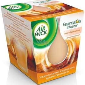 Air Wick Essential Oils Infusion Orange & Festive Spice vonná svíčka ve skle 105 g