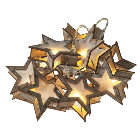 Emos Osvětlení vánoční řetěz hvězdy 3D, 1,35 m, 10 LED, teplá bílá + 0,3 m přívodní kabe
