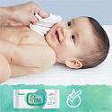 Pampers Pure Aqua vlhčené ubrousky z bio bavlny, bez alkoholu a parfemace pro děti 3 x 48 kusů