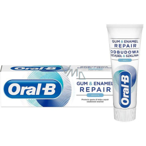 Oral-B Gum & Enamel Repair Original zubní pasta univerzální, vlastnosti: ochrana dásní, ochrana skloviny a ochrana před zubním kazem 75 ml
