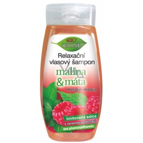 Bione Cosmetics Malina & Máta relaxační vlasový šampon 260 ml