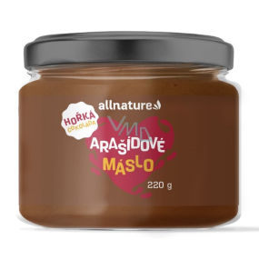 Allnature Arašídové máslo s hořkou čokoládou 220 g