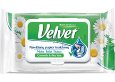 Velvet Heřmánek & Aloe Vera vlhčený toaletní papír 42 kusů