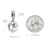 Charm Sterlingové stříbro 925 Harry Potter - Havraspár + zirkon, 2v1 přívěsek na náramek