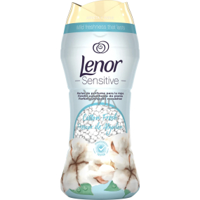 Lenor Sensitive Cotton Fresh vůně čisté bavlny vonné perličky do bubnu pračky 210 g