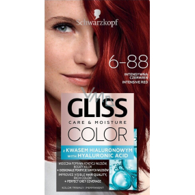 Schwarzkopf Gliss Color barva na vlasy 6-88 Intenzivní červená 2 x 60 ml