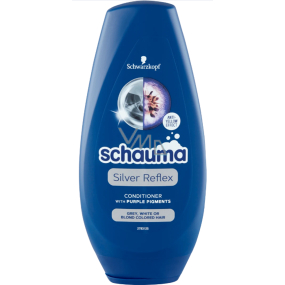 Schauma Silver Reflex kondicionér s fialovými pigmenty pro šedé, bílé a blond barvené vlasy 250 ml