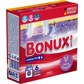 Bonux prací prášek Color Caring Lavender 390 g, 6 dávek