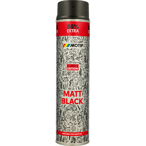 Motip Rallye univerzální akrylátový lak, černý mat, 600 ml