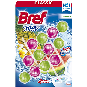 Bref Power Aktiv Hawai, WC blok kuličky 3 x 50 g