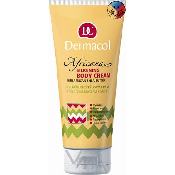 Dermacol Africana Africké máslo karité zvláčňující tělový krém 200 ml