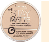 Rimmel London Stay Matte Powder pudr 001 Transparent 14 g