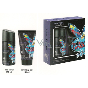 Playboy New York deodorant sprej 150 ml + sprchový gel 150 ml, kosmetická sada