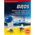 Bros Elektrický odpařovač + tekutá náplň proti mouchám a komárům 40 ml