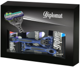 Astrid Diplomat Classic pěna na holení 200 ml + voda po holení 100 ml + deodorant sprej 150 ml + 2 x holicí strojek, pro muže kosmetická sada