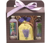 Bohemia Gifts Lavender La Provence sprchový gel 100 ml + Olejová lázeň 100 ml + sůl do koupele 150 g, kosmetická sada