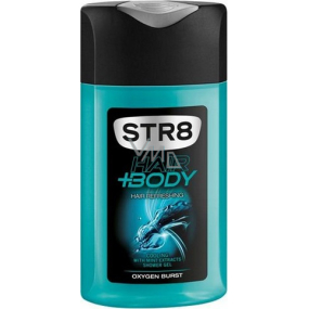Str8 Oxygen Burst sprchový gel na tělo a vlasy pro muže 250 ml