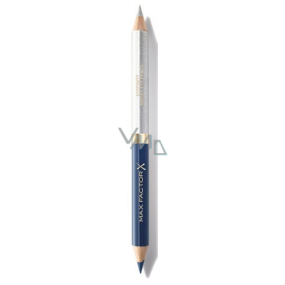 Max Factor Eyefinity Smoky Oboustranná tužka na oči Persian Blue + Radiant Silver