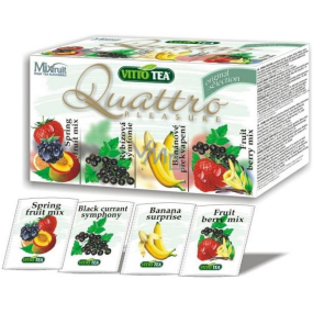 Vitto Tea Original Selection Quattro Pleasure aromatizovaný ovocný čaj čtyř přichutí 20 x 2 g