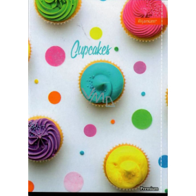 Ditipo Sešit Premium Collection A5 linkovaný Cupcakes 14,5 x 20,5 cm 3415018